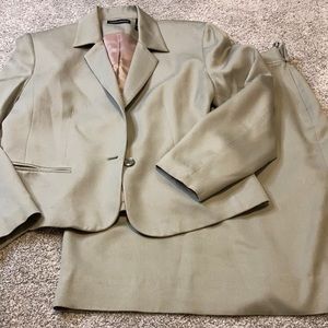 Sage Green Silk Suit Set
